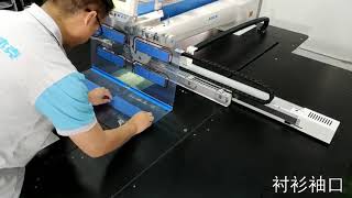 JACK MT-80C - Programmable electronic large area pattern sewing machine - for shirt cuffs