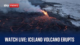 Watch Iceland volcano eruption live: Engineers work to divert lava flow away from power plant