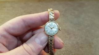 1961 Ladies Excaliber 9K Gold Vintage Watch