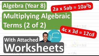 1D Multiplying Algebraic Terms (2 of 2)