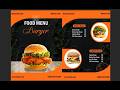 Restaurant Food Menu Design in Adobe Illustrator