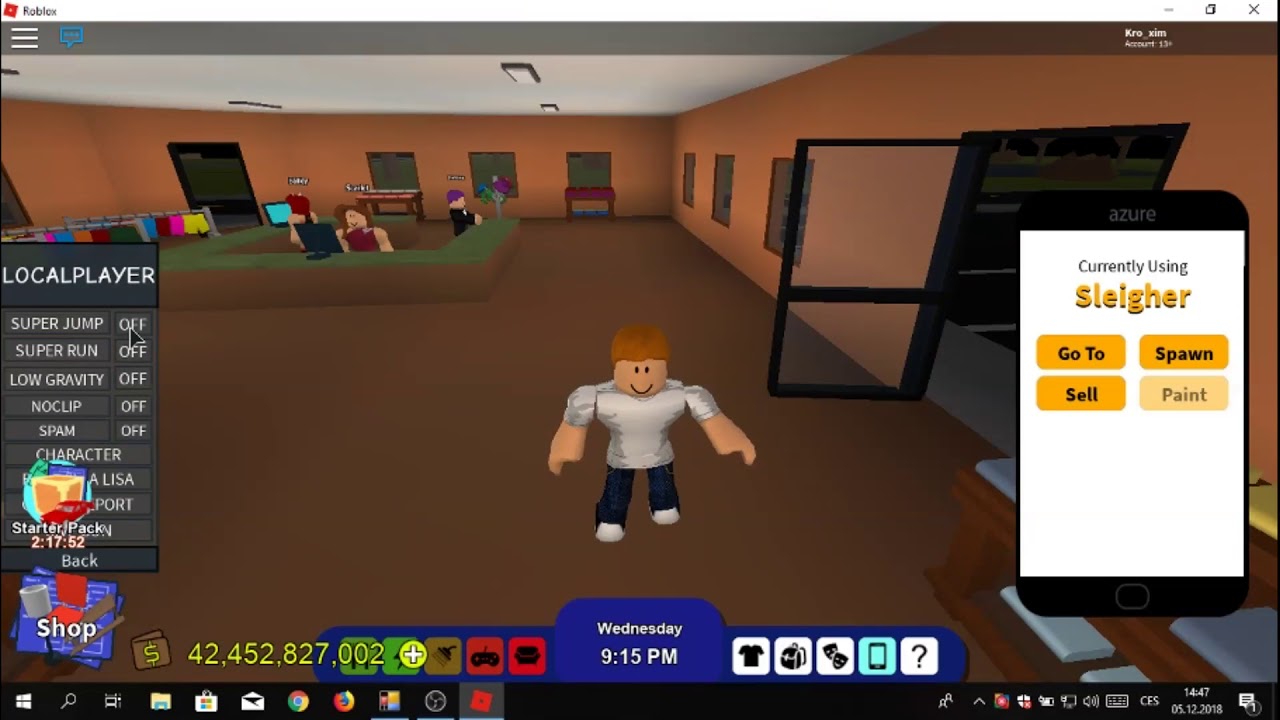 Roblox New Update Exploit And Rocitizens Gui Youtube