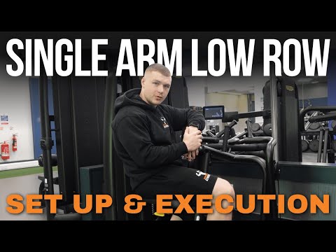 Single Arm Pin Loaded Low Row - Set Up & Execution