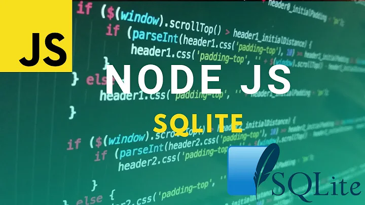 Node JS SQLite Crash Course (2022)