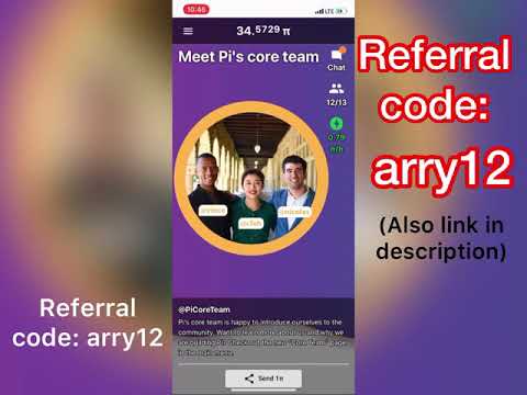 Pi network invitation/referral code arry12 and how to use - YouTube