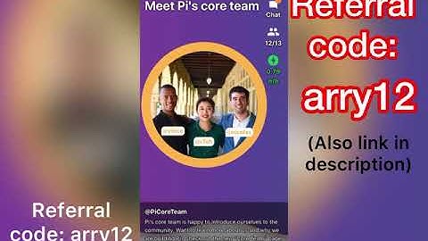 Pi network invitation/referral code arry12 and how to use