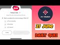 Ari Wallet Today Quiz 27 June | Ari Wallet Quiz Wallet Today | Ari Wallet Quiz Answer Today!!