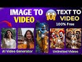 AI Se Video Kaise Banaye FREE | Text to Video | Image To Video | 100% Free & Real |ai video generatr