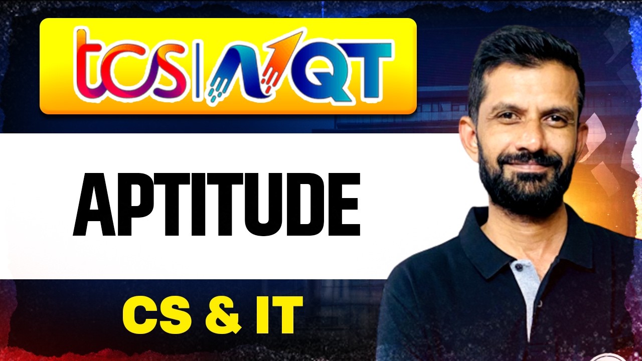 TCS NQT Exam 2026 | Aptitude | CS & IT | TCS NQT Series 2026