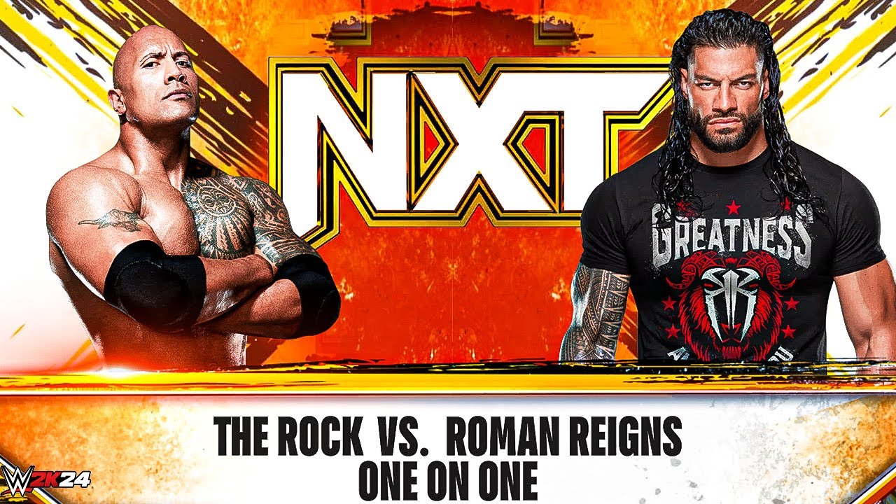Рок против Романа Рейнса – Великий против Вождя Племени | Лучшие моменты матча WWE 2K24