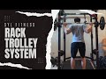 Turn any power rack into a smith machine  syl fitness rack trolley system