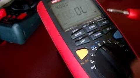 Fast continuity on the UNI-T  UT71D