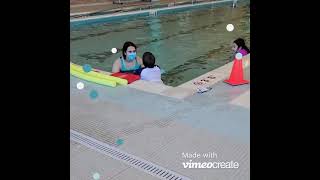 Elijah restarts swimming lessons 🏊‍♂️ 🏊‍♂️ 🏊‍♂️