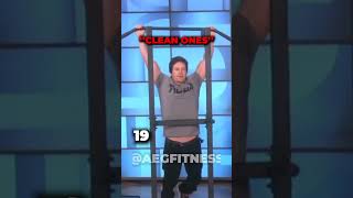 Mark Wahlberg Does 40 ''Clean'' Pull Ups  #Shorts