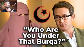 Watch Muslim Woman’s Eyes FLARE When Douglas Dares Her To Remove Burqa!