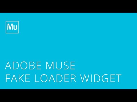 Adobe Muse Fake Loader Widget