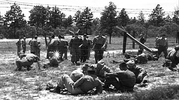 MP personnel receive training in riot control and traffic direction at Fort Gordo...HD Stock Footage