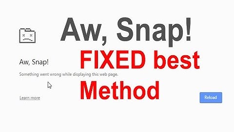 Aw, snap! google chrome error fixed 100% working without going into settings.
