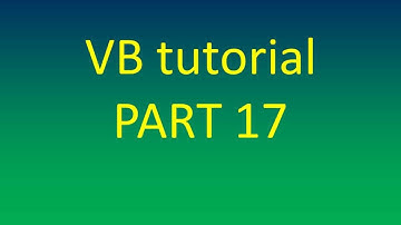 Type of user defined function visual basic 2010 part 2