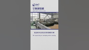 Empty glass bottle depalletizer (clamp type)#shorts