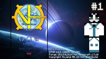 Minecraft GREGTECH New Horizons!!! #1 The Beginning of the journey