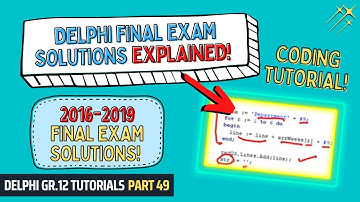 2017 Final Exam Question 3 Solution EXPLAINED! Part 1 | 2016-2019 Gr 12 Final Exam Solutions Part 49
