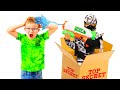 Kids Pretend Play Delivery Guy and A Curious Salesman | Videos for Kids