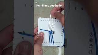 kumihimo cuadrado #manualidades #hechoamano