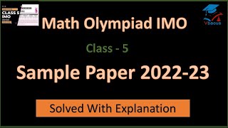 #vbacus IMO class 5 | Sample Paper 2022-23 I Grade 5 sample paper | Solution and explanation |