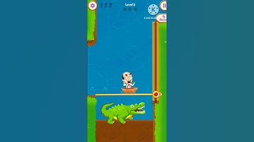 Save Daddy — Pull the pin Game - Gameplay Walkthrough Part 2 Level 2 (Android, iOS)