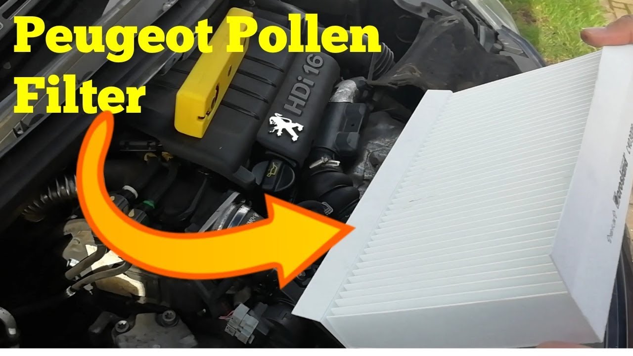 Peugeot 307 Cabin Filter Replacement. YouTube