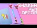 Diy shaker pencil topper   diy pen  pencil decorations  back to school supplies