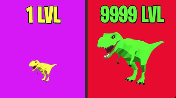 Dinosaur Rampage WORLD RECORD! LEVEL 25 HACK in DINOSAUR EVOLUTION! DINOSAUR MAX LEVEL EVOLUTION!