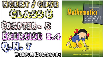 Understanding Elementary Shapes | Class 6 Maths | Exercise 5.4 Que 7 | Chapter 5 | NCERT | Md Sir