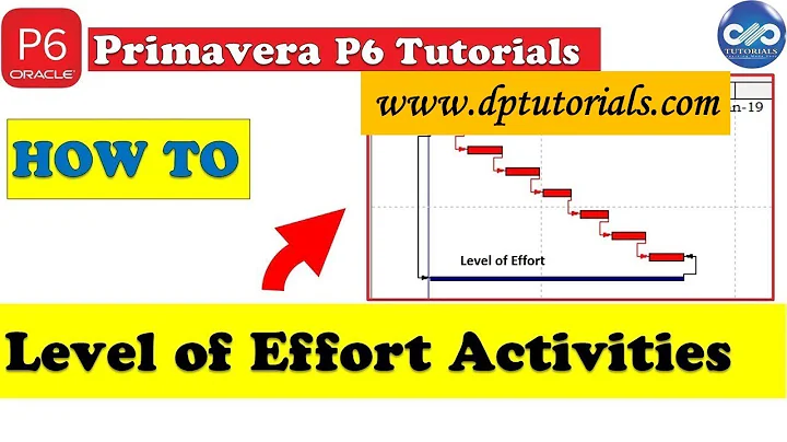 How To Use Level Of Effort Activity In Primavera P6 To Summarize Schedules || LOE Definition
