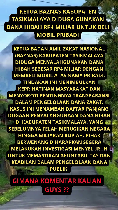 KETUA BAZNAS TASIK MALAYA BELI MOBIL PRIBADI DARI DANA HIBAH #viralvideo #quotes #kangdedymulyadi
