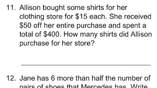 Celebrity 7R Module 6 Study Guide Problems 11 & 12 Net Worth