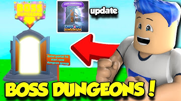 I Got INSANE STRENGTH In Tapping Simulator And Fought Through Boss Dungeons Update! (Roblox)