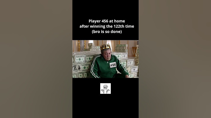PLAYER 456 STILL TRYING TO STOP SQUID GAME