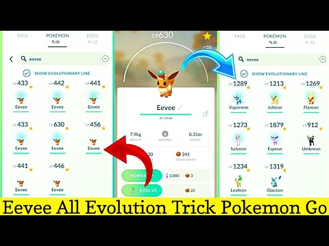 Top eevee evolution in Pokemon go 2021  how to get best eevee evolution  pokemon go. 
