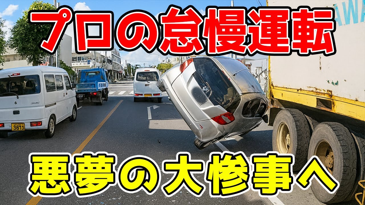 【ドラレコ】回避率０％！カーブを曲がった瞬間に現れた「死の鎌」。後続車は一瞬で宙を舞った