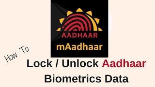 How to lock/unlock Biometric in mAadhaar App to prevent Misuse of your Aadhaar Card..??? (HINDI) screenshot 4