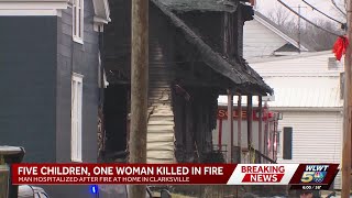 Mother, 5 children killed in large house fire in Clinton County