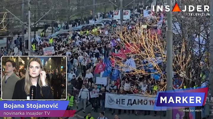 Novinarka Insajdera na protestu šetnja „krugom dvojke“