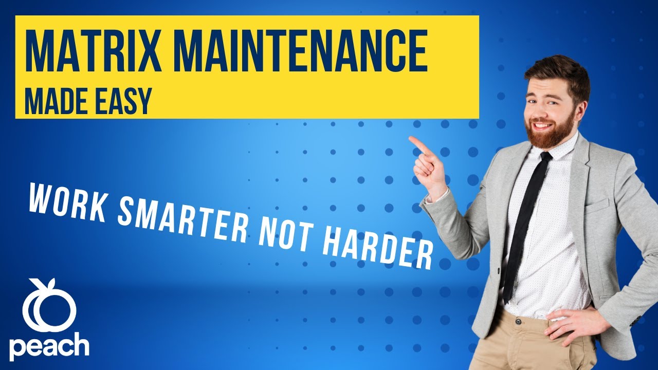 Peach Software price Matrix Maintenance Made Easy - YouTube