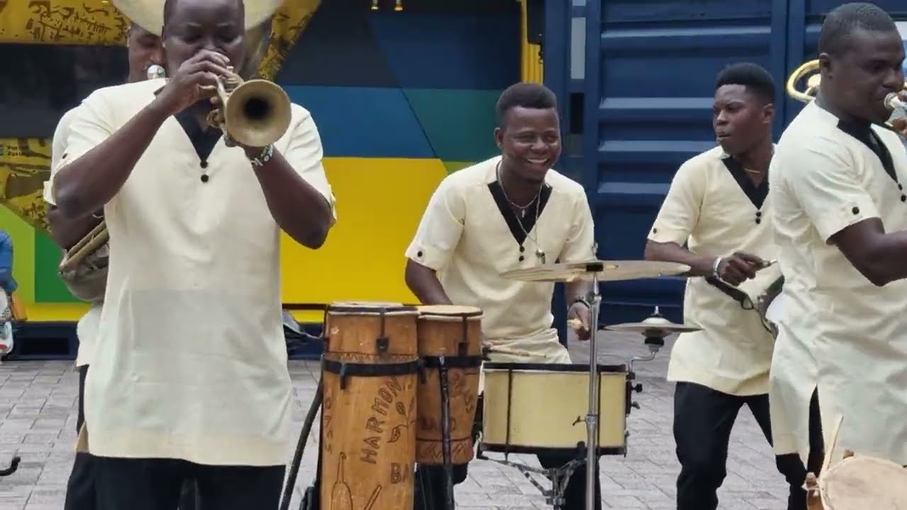 Harmony Brass Band from Benin welcomes the visitors of North Sea Jazz, 2024, day 2.
