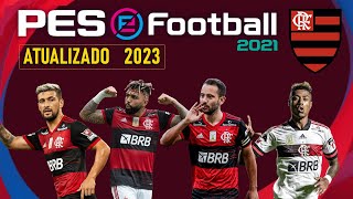 Flamengo no PES 2021 Atualizado | Option File BMPES 2023 | Como baixar PES 2021