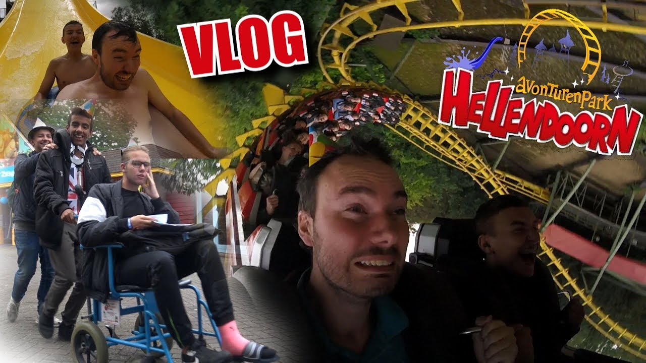 HELLENDOORN VLOG - NICK IN EEN ROLSTOEL! | VALT M'N HOEDJE UIT DE TORNADO? | IJSKOUD SLIDEPARK!