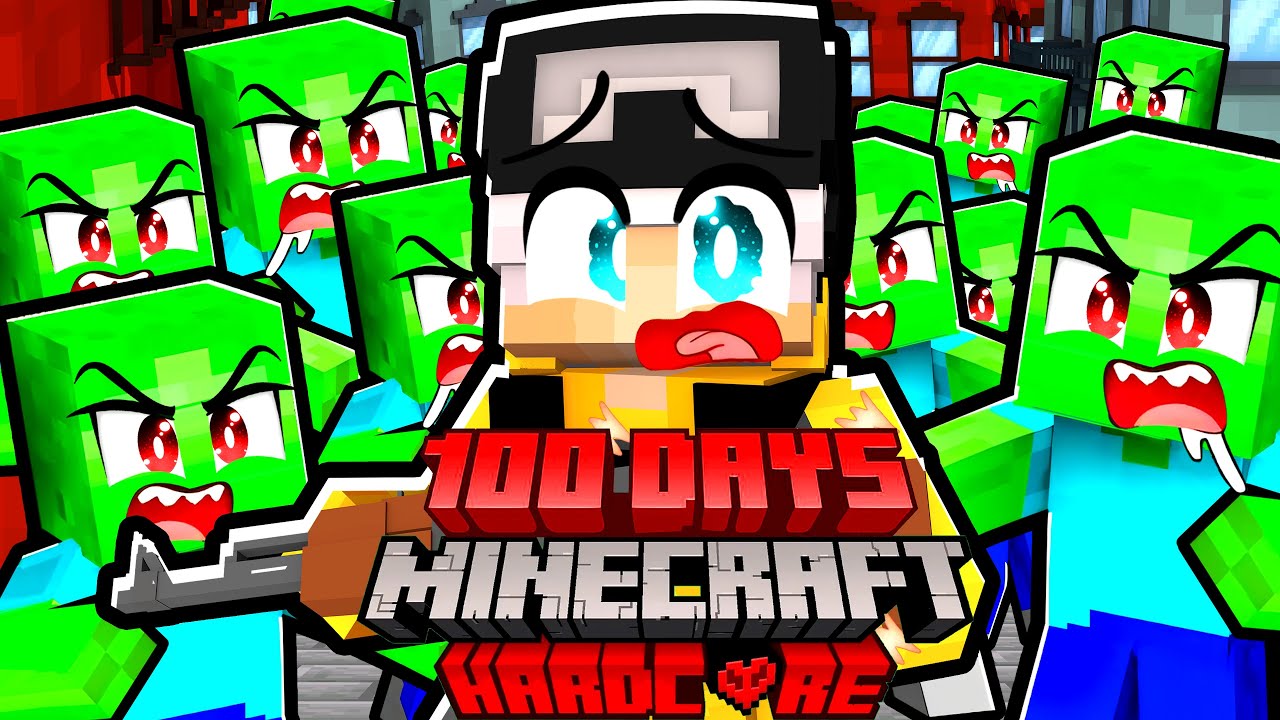 SOPRAVVIVO 100 giorni in un APOCALISSE ZOMBIE in MINECRAFT