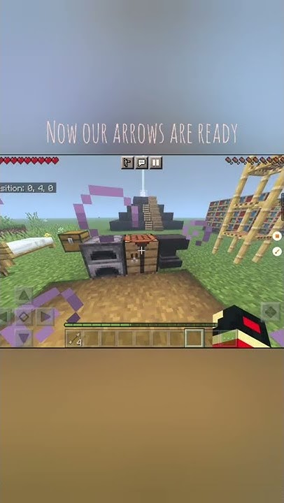 How to make arrows in minecraft Pe/Java (tutorial) - YouTube